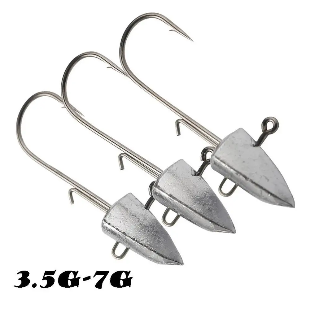

8Pcs 3.5g/5g/7g Fishing Hooks With Barb Artificial Fishing Lure Hook Fishing Tackle For Freshwater Seawater Wholesale