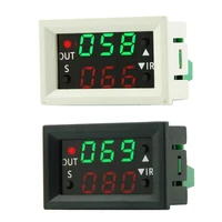 dc12v led display adjustable temperature relay heating cooling thermostat control switch module ntc waterproof probe