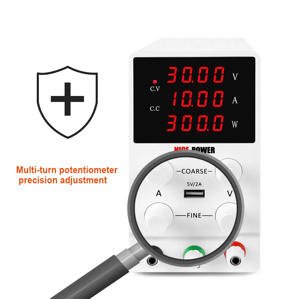 

Regulated DC Lab Power Supply 30V 10A Adjustable Laboratory Voltage Regulator Stabilizer Switching Bench Source 220V/110V 120 V