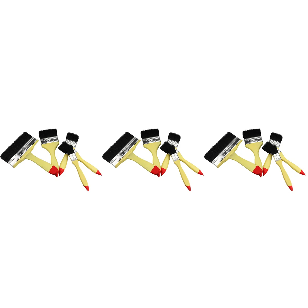 

pcs Wood Handle Brushes Variety Size Synthetic Brushes Small Brushes