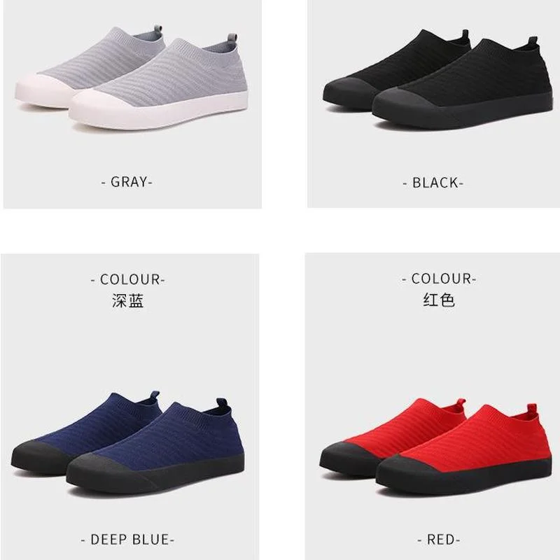 Couple's Flat Shoes Sneakers Fitness Yoga Casual Shoes Slip-on Loafer Elastic Outdoor Sports Leisure Shoes Comfortable Fashion