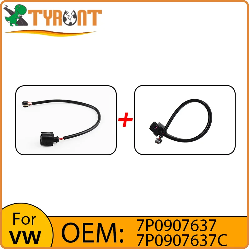 

TYRNT Front Rear Axle Brake Pad Wear Sensor 7P0907637 7P0907637C For VW Touareg Audi Porsche Cayenne Brake Induction Line
