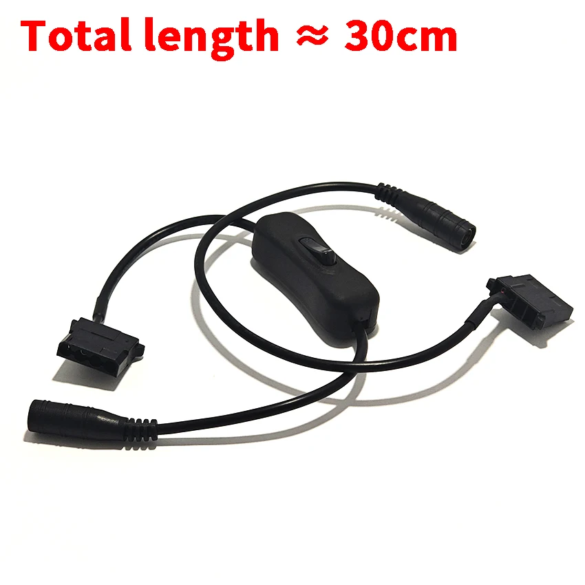 Фото Кабель-переходник DC 5521 на 4-контактный IDE Molex (гнездо) для вентилятора компьютерного корпуса, 5.5x2.1мм №4