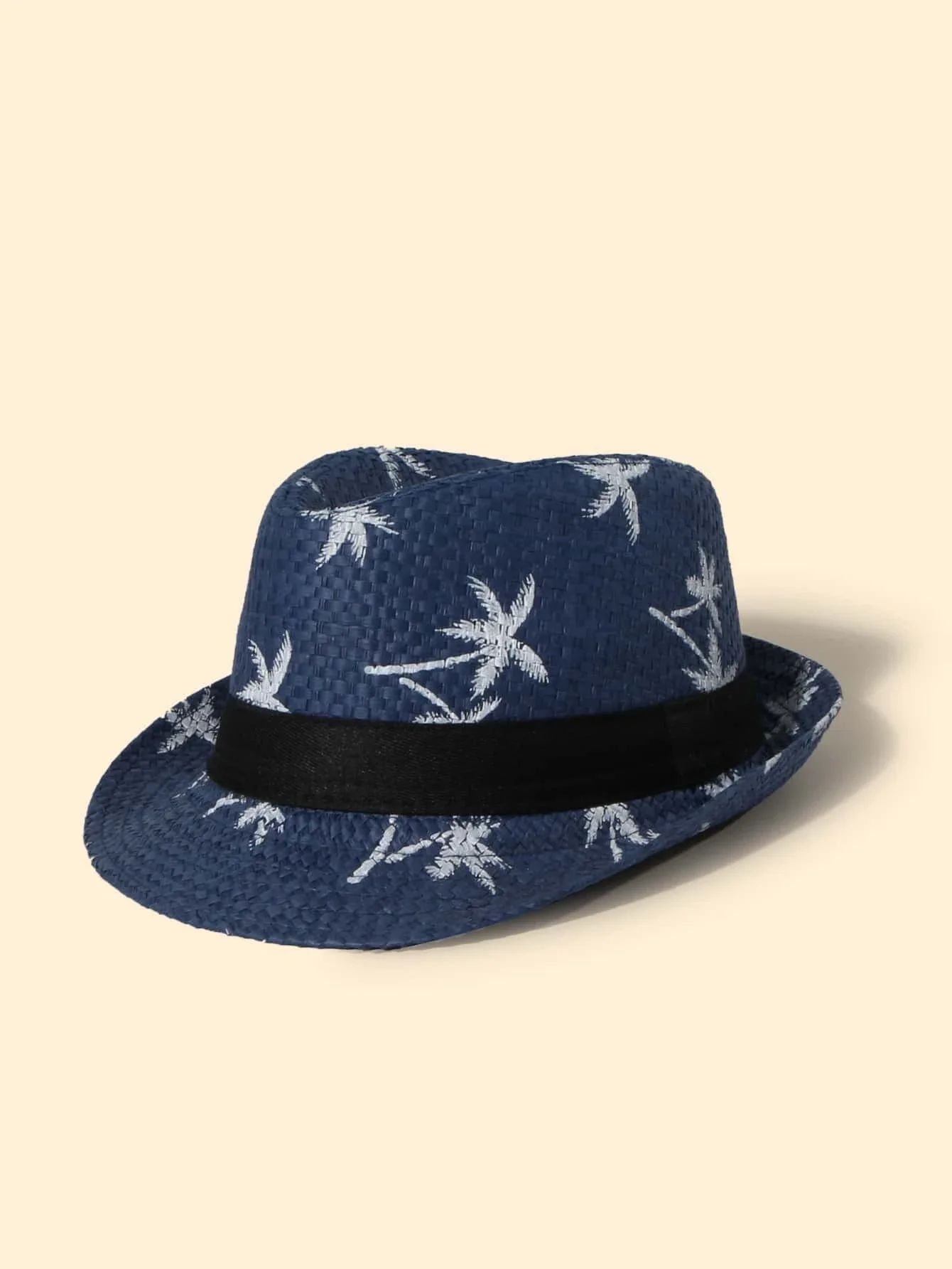 

Boys Coconut Tree Pattern Straw Hat