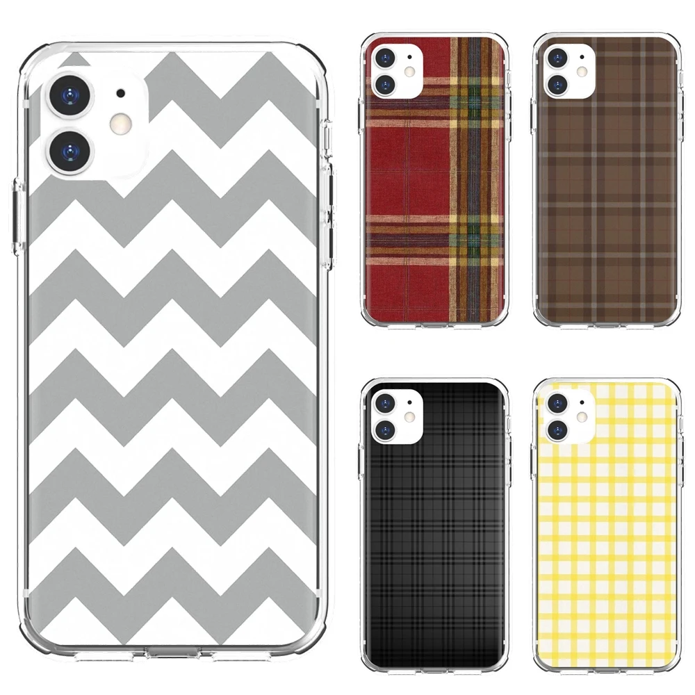 Мягкий чехол Pastel-Clean-в клетку в полоску для Oppo realme 6 7 i c3 Huawei Mate 20 9 10 40 Lite Pro Nova 2 2i 3 3i 5t
