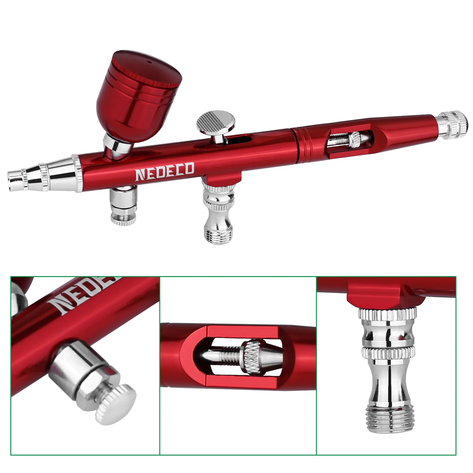 NEOECO гравитационный пистолет-распылитель двойного действия с насадкой 0 3 мм для