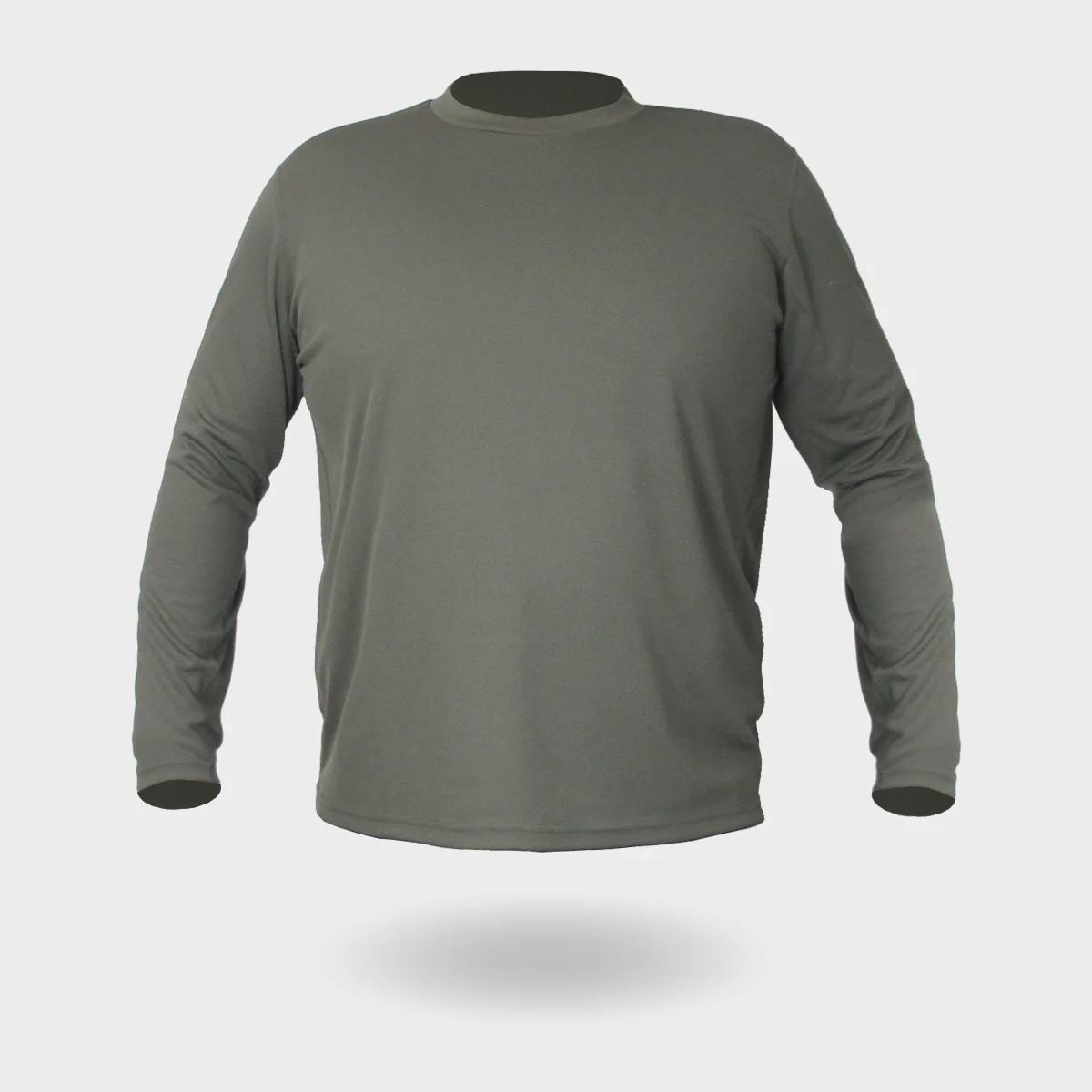 New Men's Outdoor Sports Quick Drying Sweat Wicking Long Sleeve Round Neck Top( BK+RG+WG) 3 Pieces
