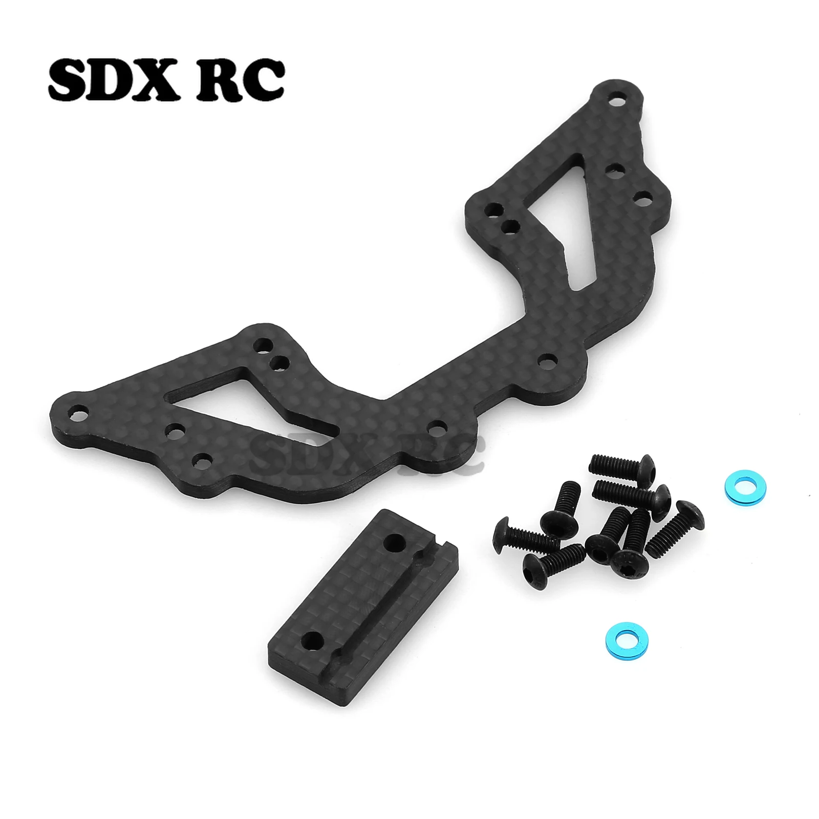 

Держатель из углеродного волокна для установки второго пола на руль для Tamiya XV01 XV-01 1/10 обновленные детали для радиоуправляемого автомобиля аксессуары