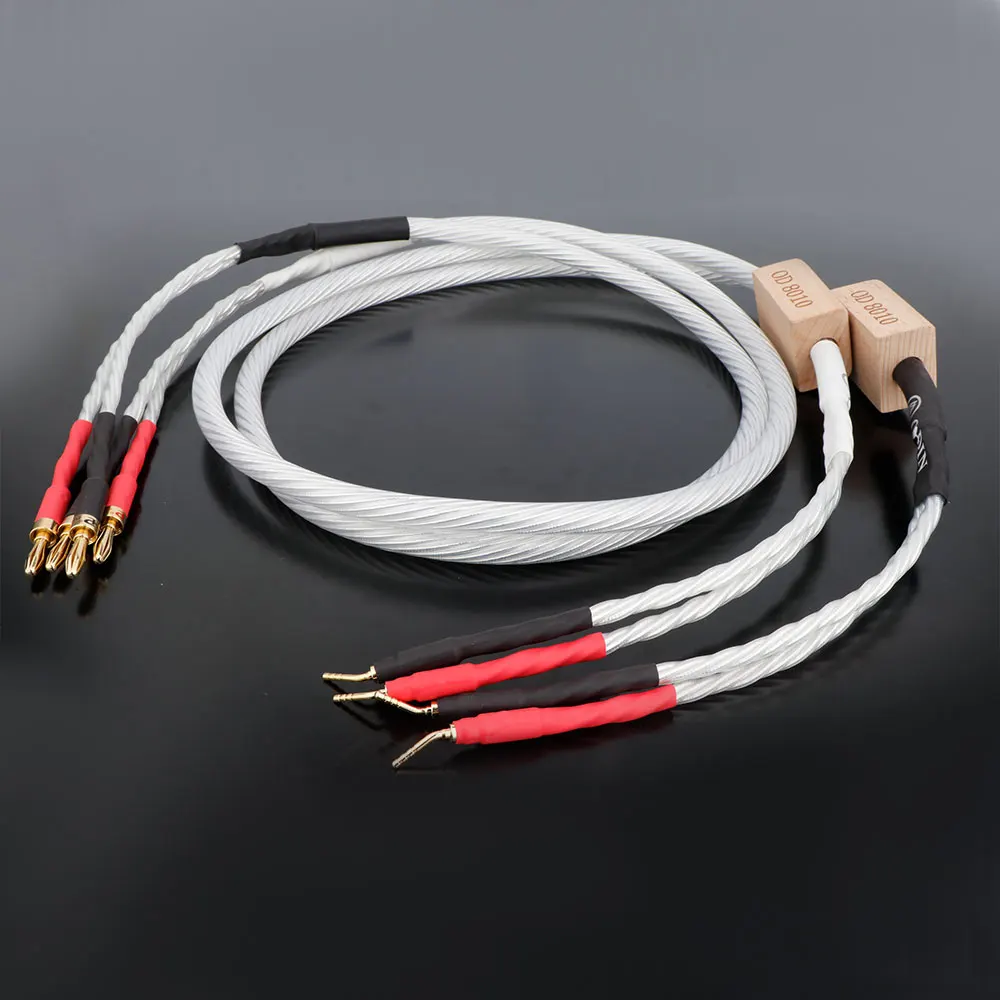 

HiFi Nordost Odin silver Audiophile cable plated Speaker cable loudspeaker banana to pin plug banana terminal Pair