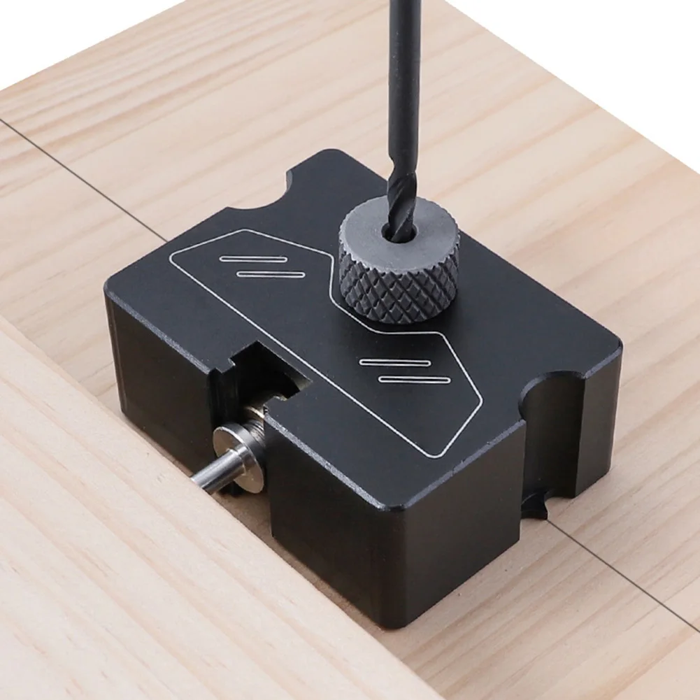 

4mm Drill Guide Locator Hole Puncher Invisible Connector Positioning Opener Woodworking Doweling Jig Carpentry Tools Kit