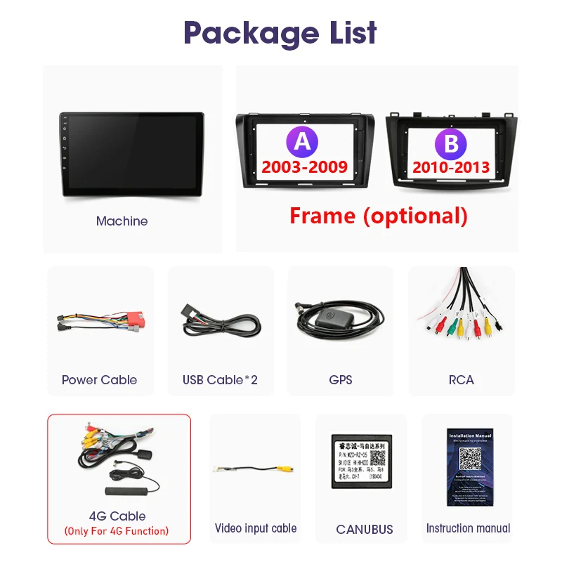 jmcq android 10 dsp car radio multimidia video player navigation gps stereo for mazda 3 2003 2013 mazda3 2din head unit carplay free global shipping