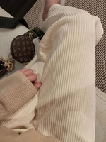 houzhou beige corduroy wide leg pants women baggy oversize palazzo korean fashion black trousers female 2021 spring autumn
