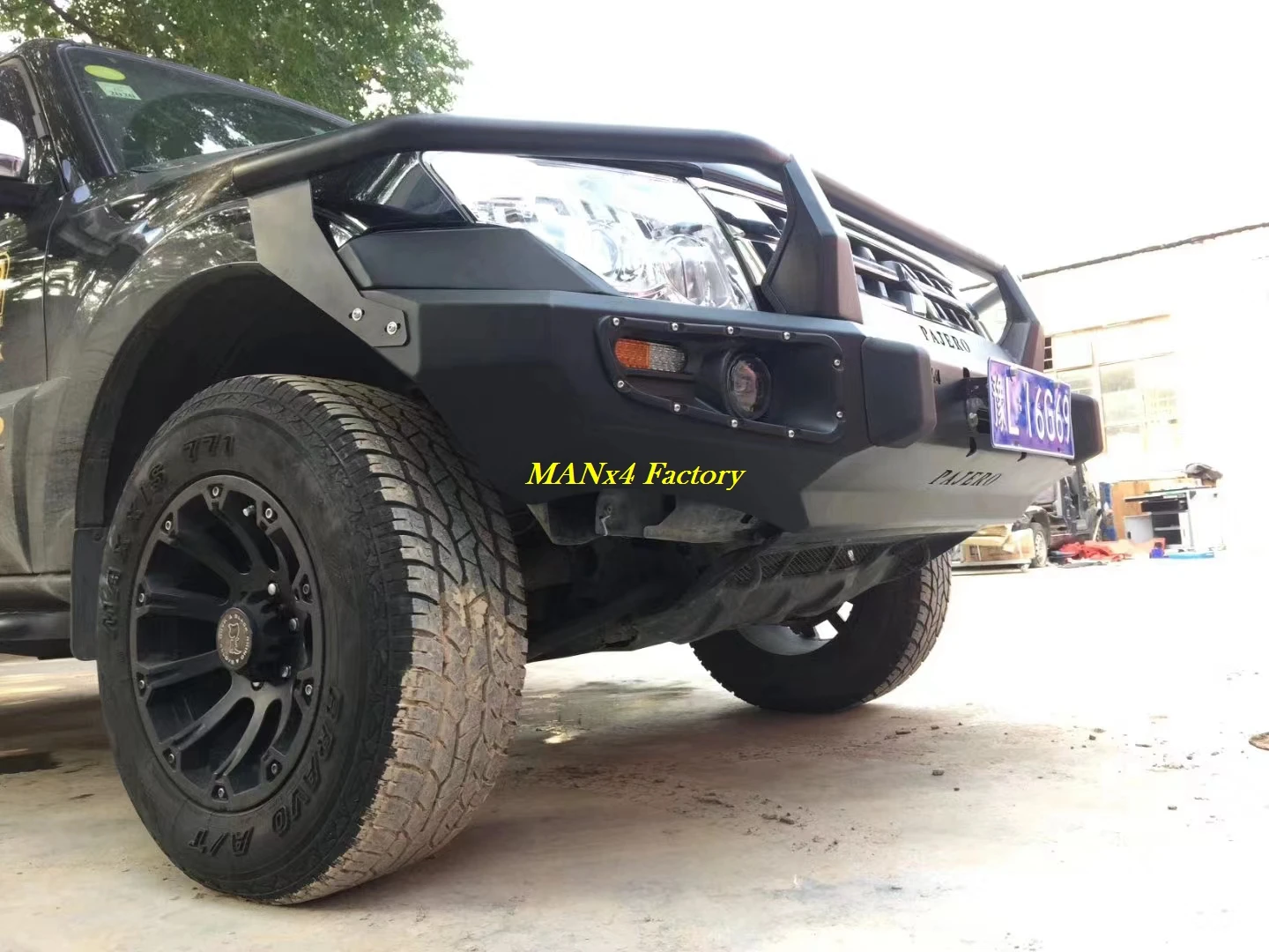 Стальной передний бампер Slap-Up 4wd для Mitsubishi Pajero Montero V80 V90 V93 V97