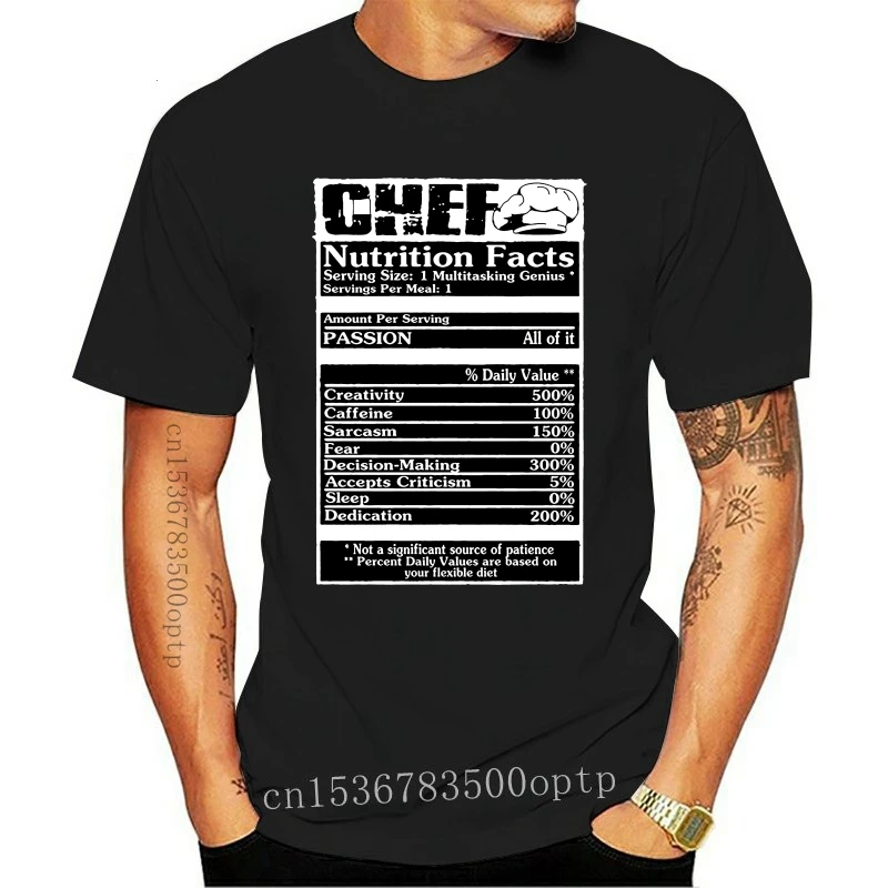 

Продукты питания Camiseta de Chef,