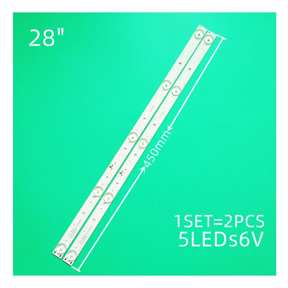 

450mm LED strip light strip 5 lights for AKAI 28'' TV JS-D-JP2820-051EC(60416) E28F2000 D28-F2000