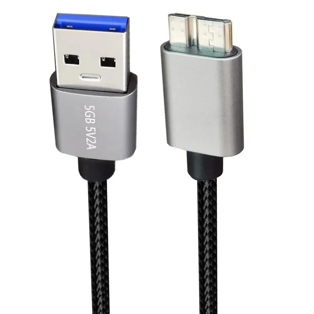 Фото Кабель Micro USB3.0 5 м, 3 м, штекер USB 3.0 типа A, шнур Micro B, совместимый с жестким диском камеры Samsung Galaxy S5 Note 3, и многого другого №3