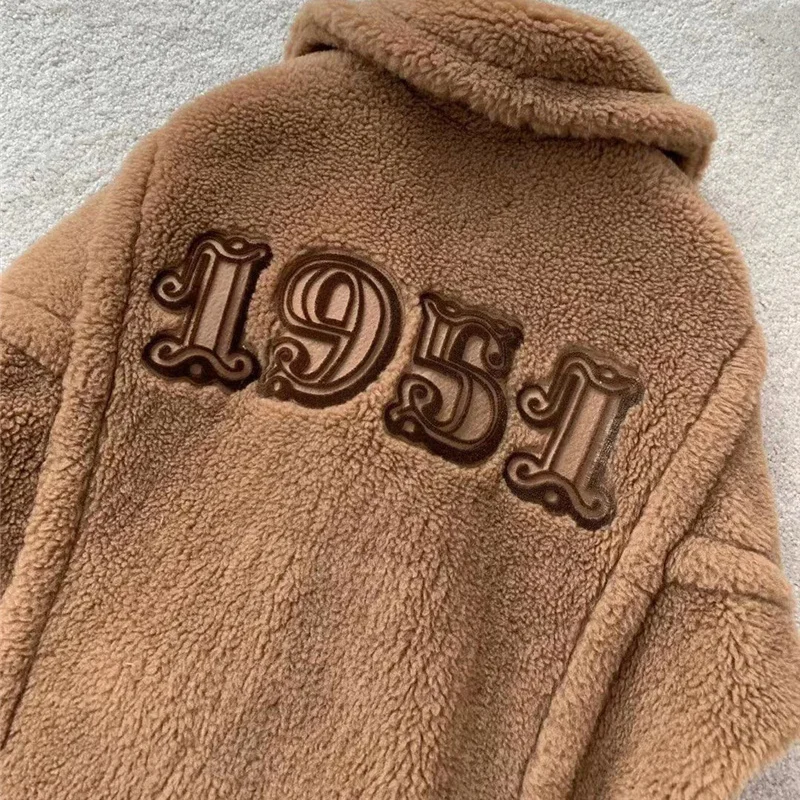 Winter Short Coat Women Jacket Teddy Bear Coat Female Autumn New Fashion Casual Camel Double Breasted High-end Keep Warm Coat