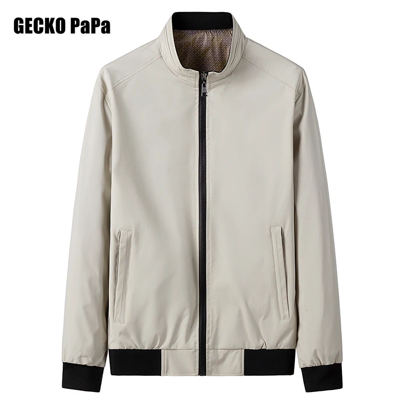 

Mens Top Quality New Brand Fashion Stand Collar Streetwear Coats Jackets Zipper Windbreaker Casual Men Clothes Plus Size M-8XL