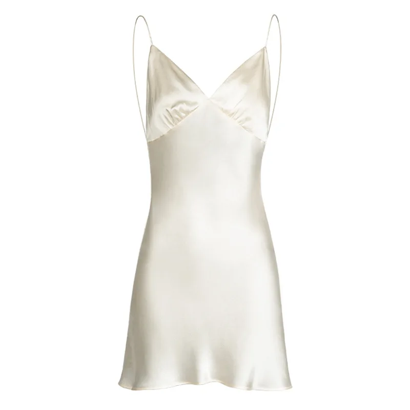 16-миллиметровое атласное сексуальное ночное мини-платье нижнее белье платья для