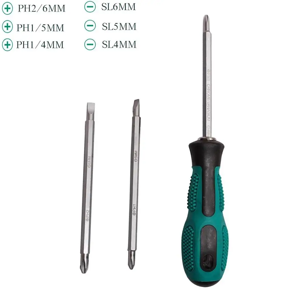 

3 In 1 Multi-function Precision Screwdriver Set Adjustable Bits Two-Way Slotted Screwdriver Bit Slotted Screw Driver Repair Tool