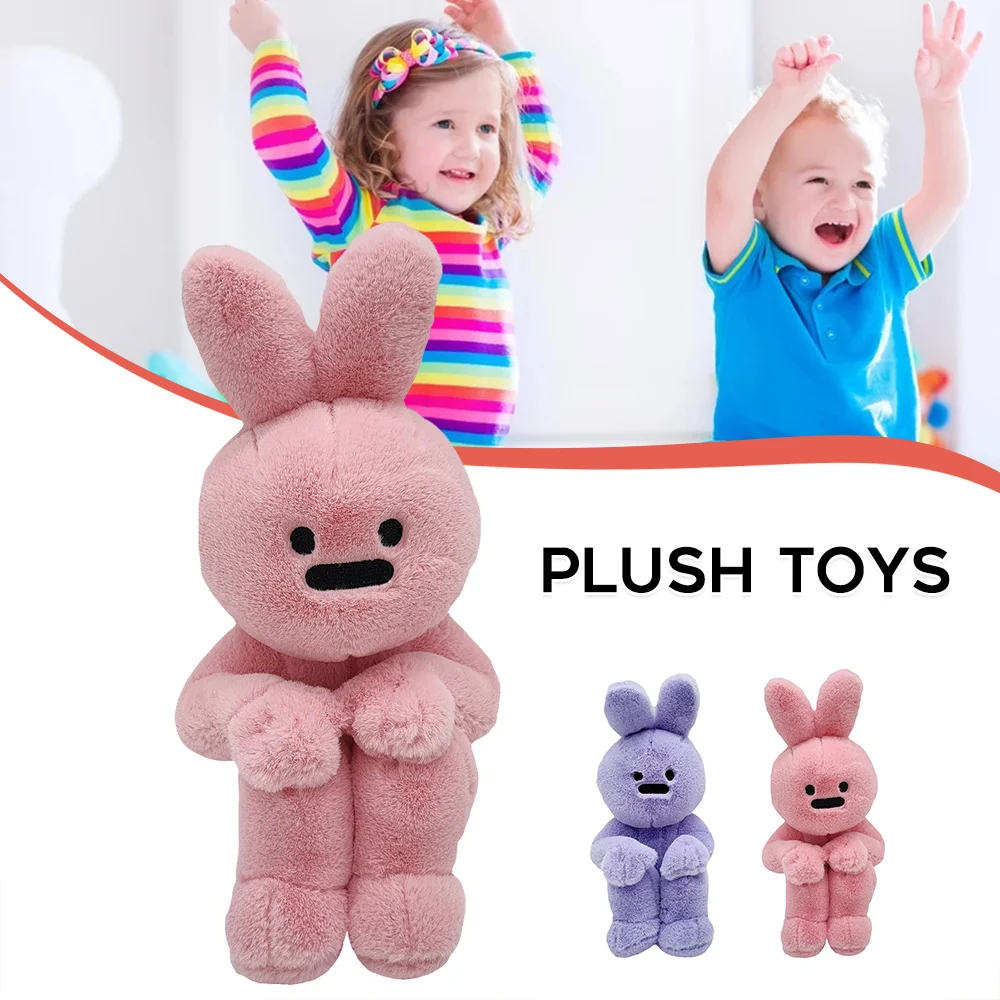 

Cartoon Rabbit Plush Toy Cute Knee-hugging Rabbit Stuffed Doll Kid Birthday Gift Simulation Rabbit Plush Toy AN88