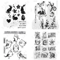 spring easter rabbit mini blueprints bird crazy 2022 new metal cutting dies stamps for diy scrapbooking greeting card decoration