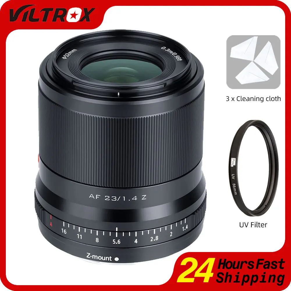 

Viltrox 23mm f1.4 APS-C Auto Focus Portrait Large Aperture Lens For Sony E Nikon Z Canon EOS-M Fujifilm Fuji X Mount Camera Lens