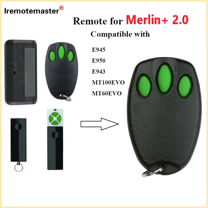 Ручной передатчик для гаражных ворот E960 433 92 МГц Merlin+2 0 LiftMaster TX4EV 84330EML 94335E 4335E ML500 ML700