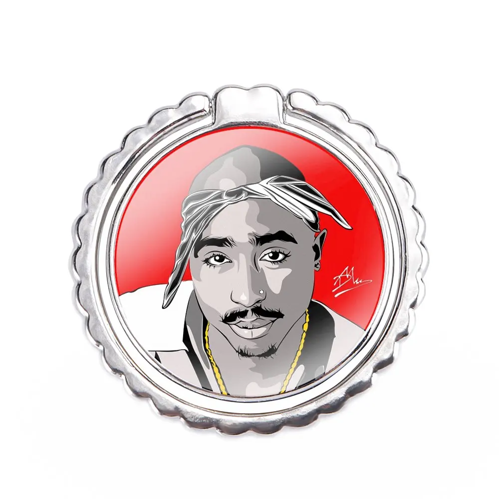 2Pac Тупак Шакур модный мультяшный дизайн креативный держатель на палец для