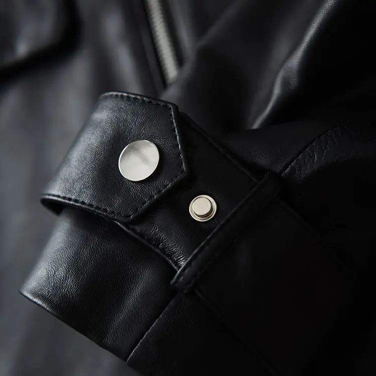 Куртка из овечьей кожи повседневная короткая куртка сами натуральной Женская