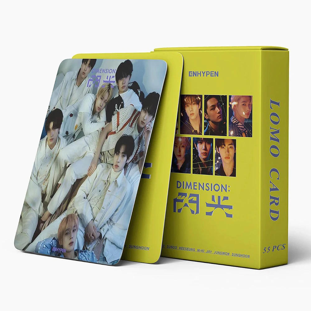 

55 шт./набор, альбом для фотографий «Kpop Lomo Cards Enhypen»