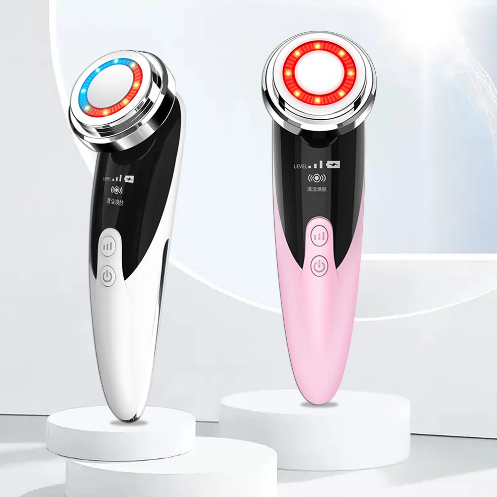 

Multi-Functional Beauty Device Led Ultrasonic Cleaning Skin Rejuvenation Machine Light Therapy Face Lifting Device Faical Care