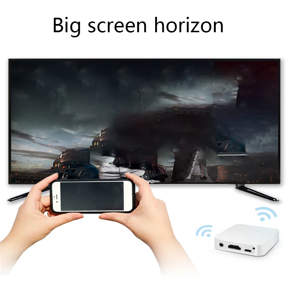 

Автомобильный Wi-Fi дисплей с двумя портами AV HD Навигация Аудио Видео беспроводной экран зеркальное устройство