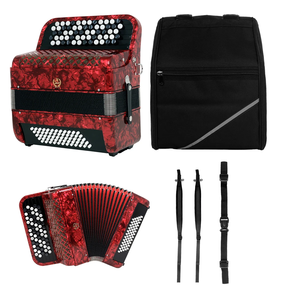 M MBAT Bayan Accordion 62-клавишный 60-басовый аккордеон профессиональный из овчины с