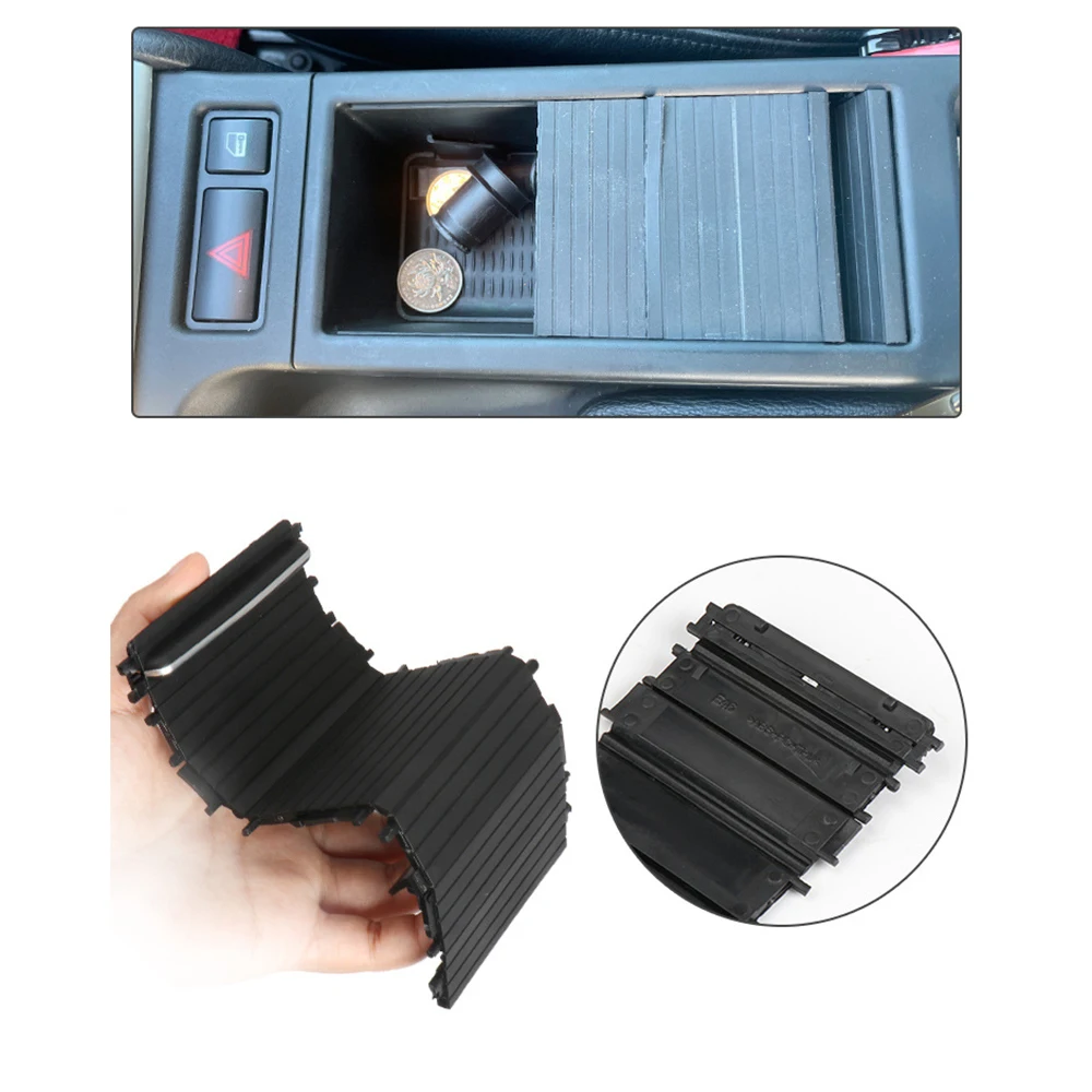 

New Car Center Console Cover Roller Blind Cover Center Console Sliding Shutters Cup Holder Plate For BMW 3 Series E46 1998-2005