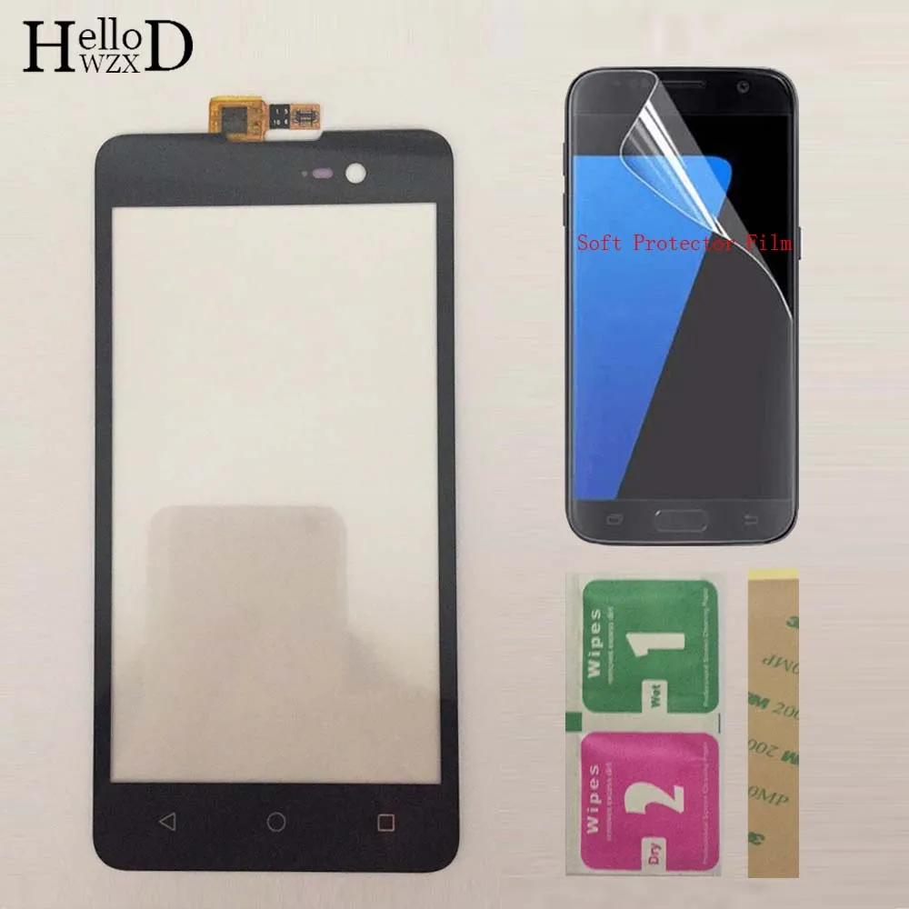 

Moible Phone Touch Screen Front Glass Touchscreen For Micromax Spark 2 Q334 Touch Screen Digitizer Panel Sensor + Protector Film