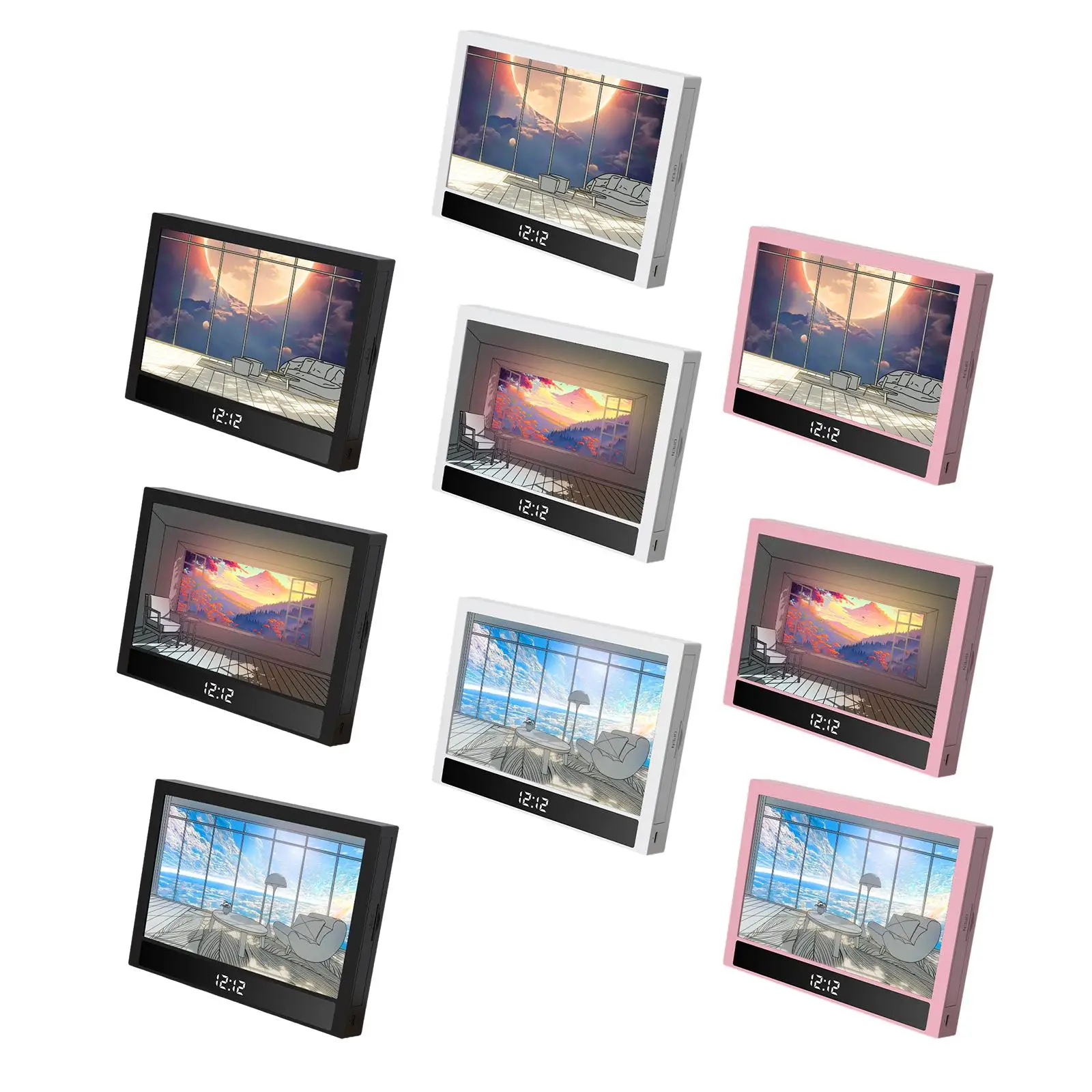 

Lighting Painting Decoration Decorative Shadow Picture Frames LED Glowing Photo Frame for Wedding Hotel Dining Room Home Adults