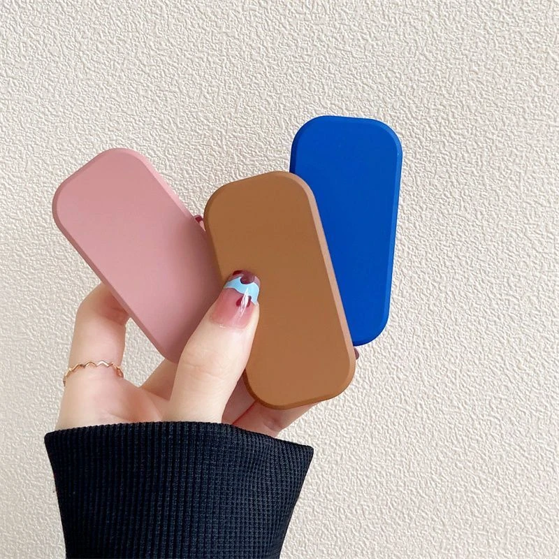 3D милый однотонный держатель для задней панели телефона ленивых рабочего Стола