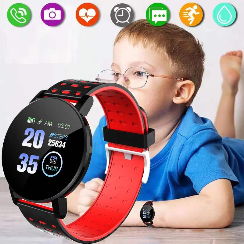 Waterproof Smartwatch Kids Heart Rate Monitor Fitness Tracker Watch Boy And Girl