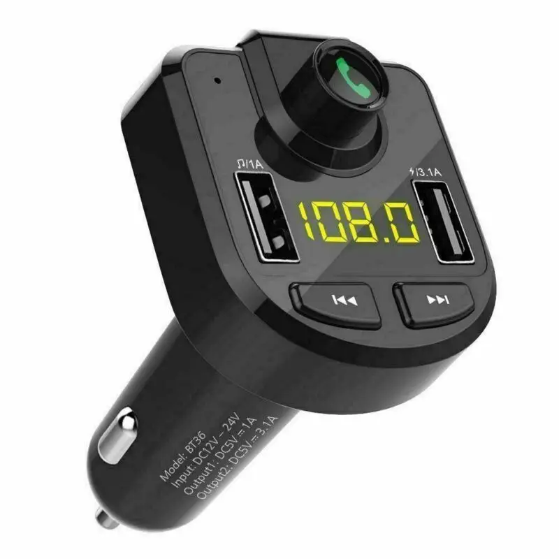 

Автомобильный FM-передатчик громкой связи ABS черный радио USB зарядное устройство беспроводной аудио