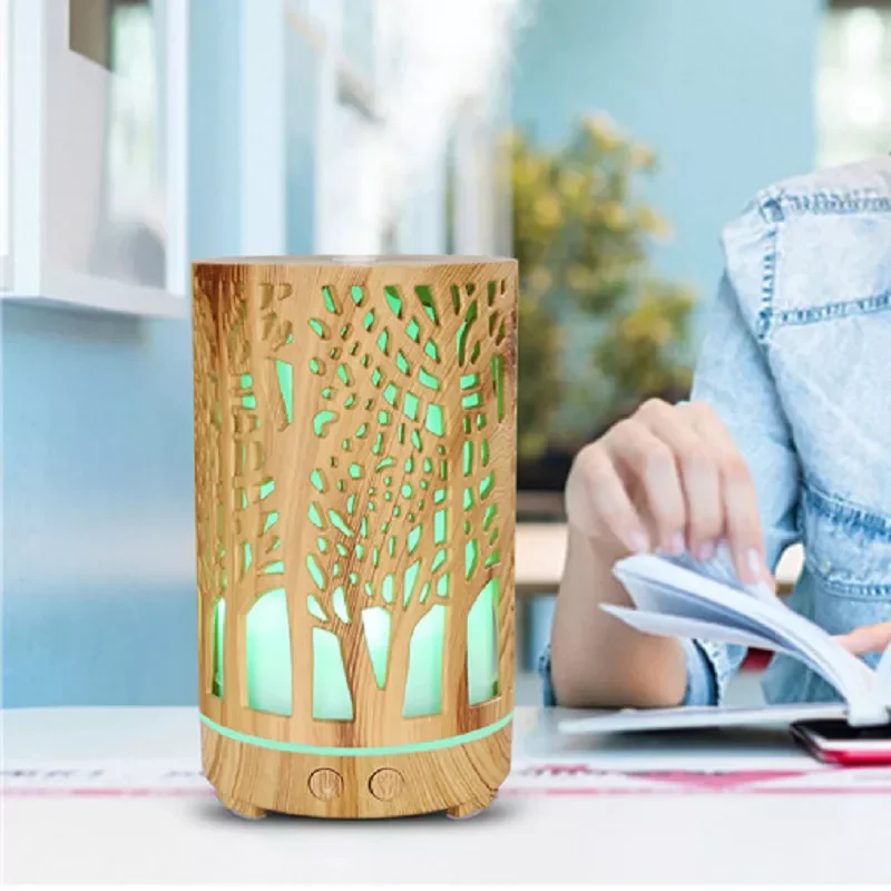 

Searide Wood Aroma Air Humidifier Essential Oil Diffuser Aromatherapy Electric Ultrasonic Cool Atomizer Mist Maker Mini For Home