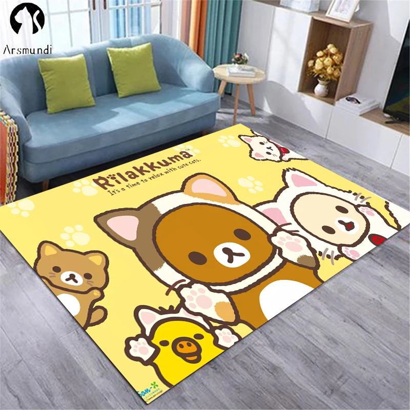 Коврик для мыши Rilakkuma игровых ноутбуков Аниме геймерский мультяшный коврик