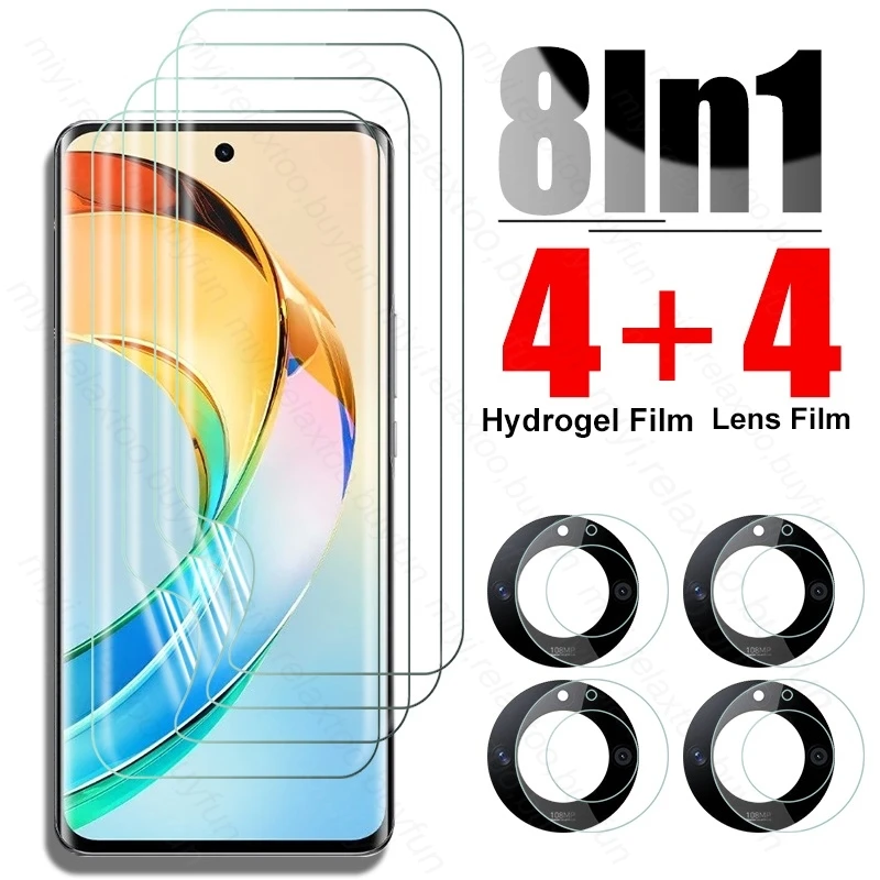 

8 In 1 999D Soft Hydrogel Film Screen Protectors For Honor X9b 5G Camera Protective Glass HonorX9b Honar Honer X9b X 9b X9 b 5G
