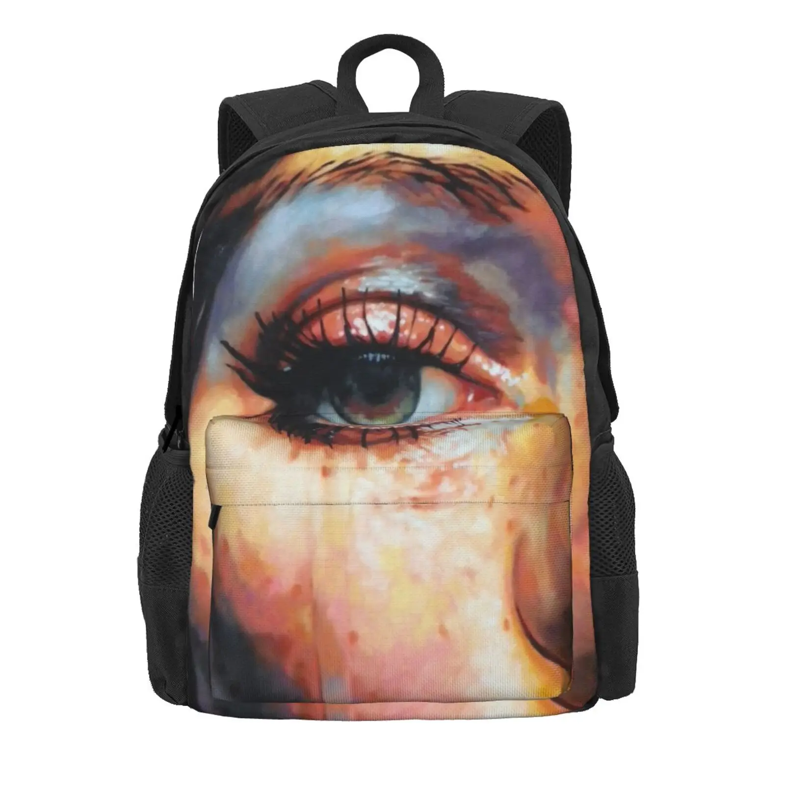 

Oil Painting Tears 7 school bags Women'S Briefcase Bag For Men Travel Briefcase Plaid Ita Bag Bag