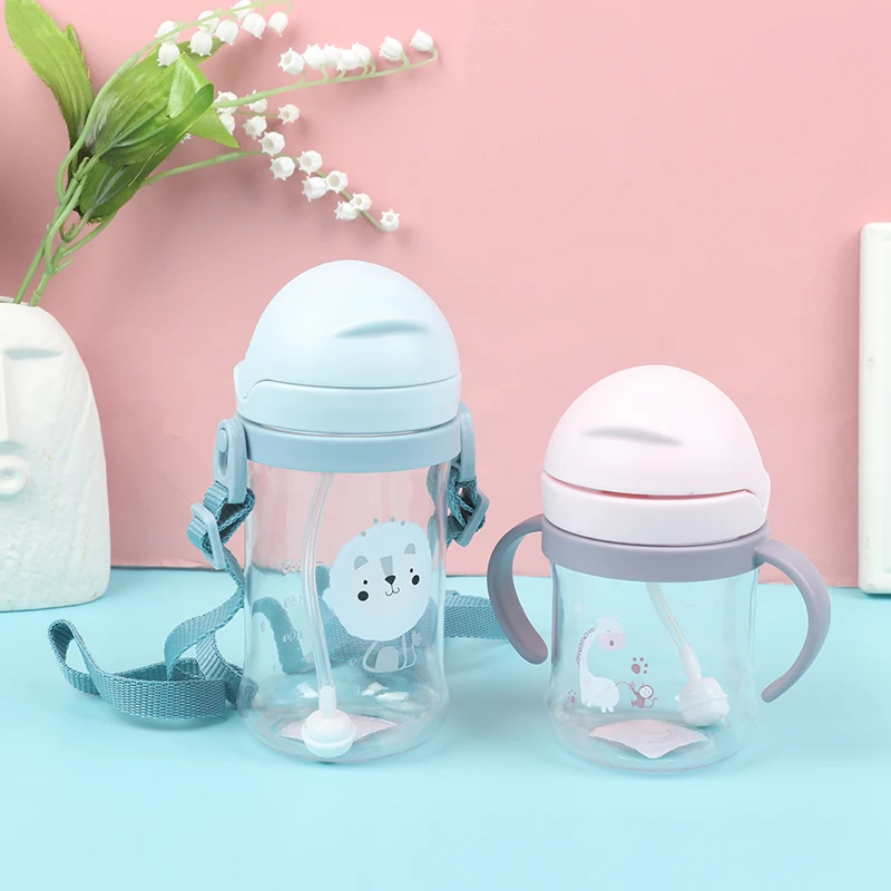 

250/350 мл чашка для кормления с соломинкой бутылка для питья детская тренировочная чашка с соломинкой