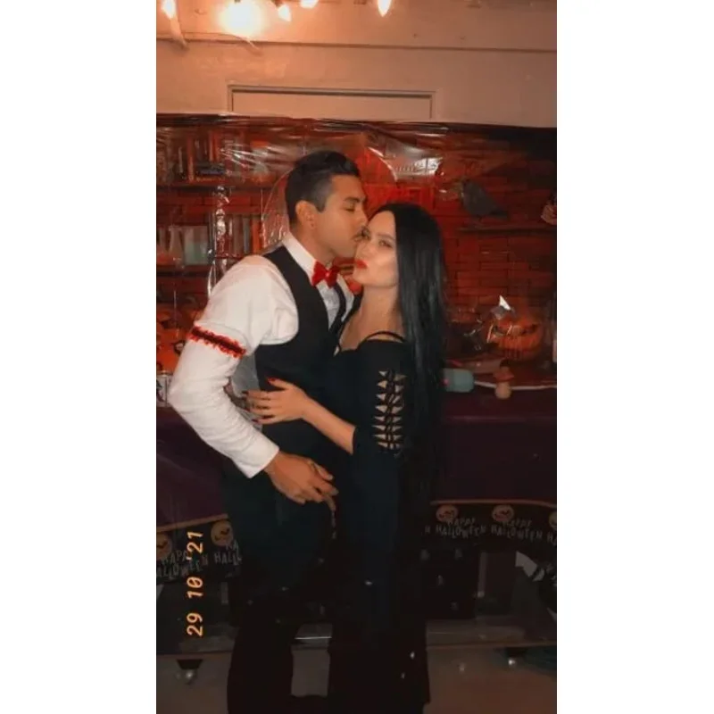 Костюм для косплея Morticia Adams Женский готическое Макси-платье семейства сказочное