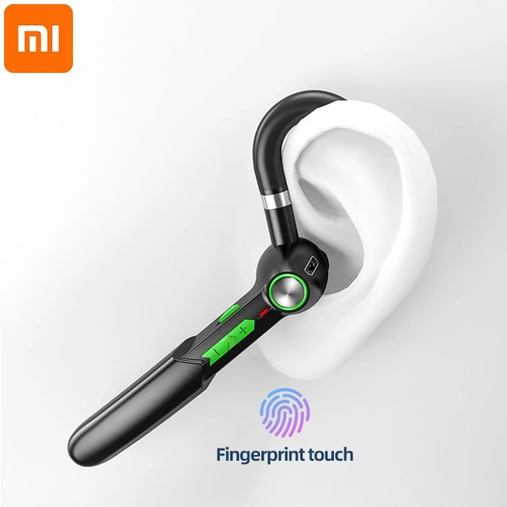 

Xiaomi Fingerprint Touch Ear-hook Bluetooth Headset HIFI Wireless Bussiness Earphone Waterproof Stereo Earpiece With Mic