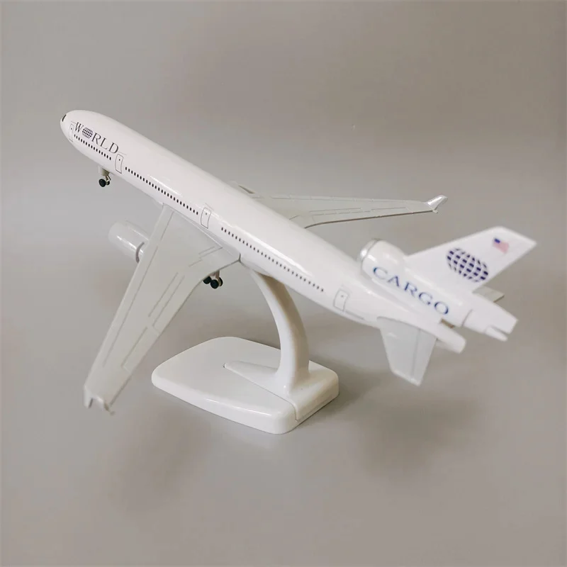 Масштабная модель самолета 1:400 Mcdonnell Md-11Cargo Plane 20 см литой под давлением металл с