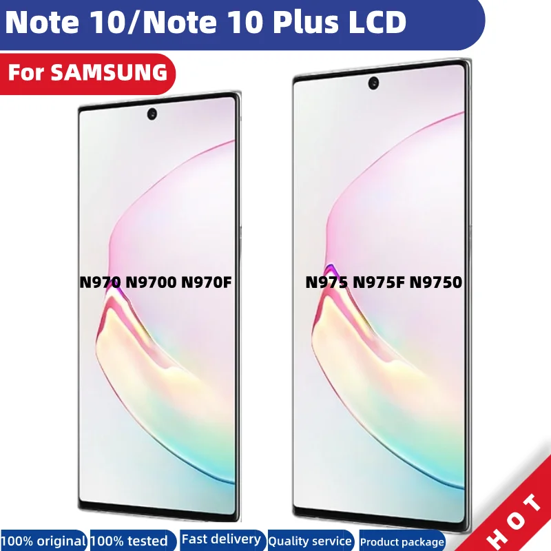 Kup Oryginalny Wyświetlacz LCD Do Samsung Note 10 Plus N975 Wyświetlacz LCD Galaxy Note 10 N970 Ekran Dotykowy Digitizer AMOLED LCD Z Kropkami Kup Oryginalny Wyświetlacz LCD Do Samsung Note 10 Plus N975 Wyświetlacz LCD Galaxy Note 10 N970 Ekran Dotykowy Digitizer AMOLED LCD Z Kropkami