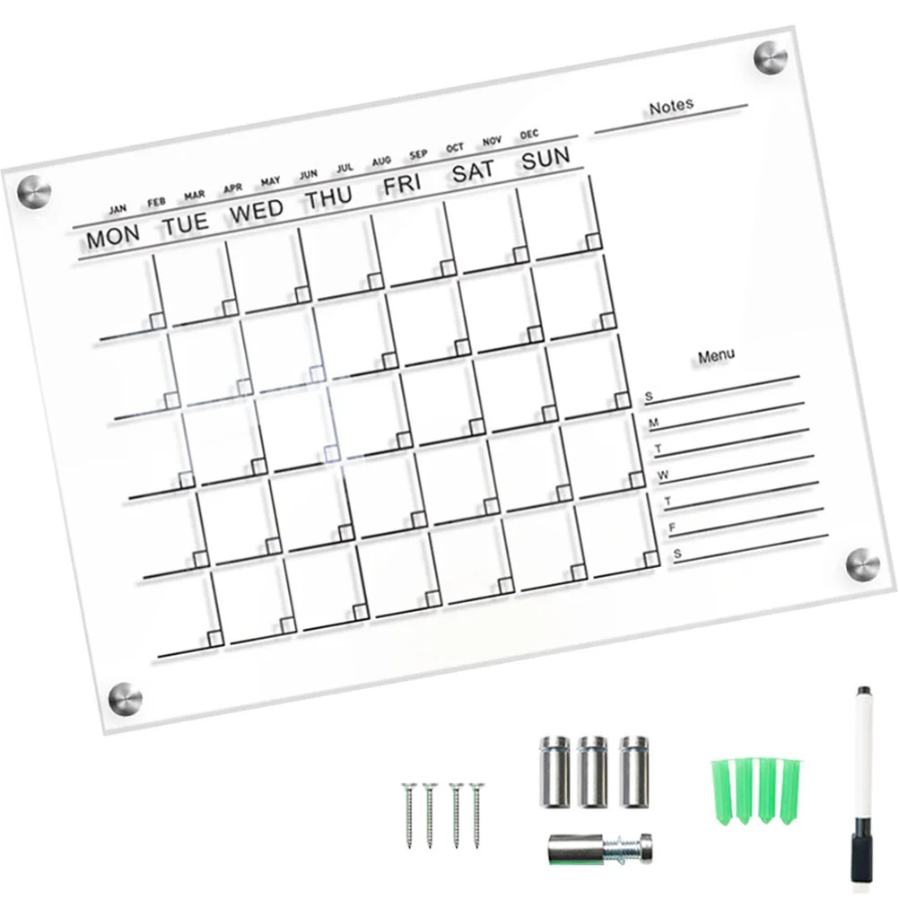 

Erasable Whiteboard Weekly Planner Simple Memos Boards Calendar 29.7X21CM Erasable Notepads Acrylic Decorative Message Student